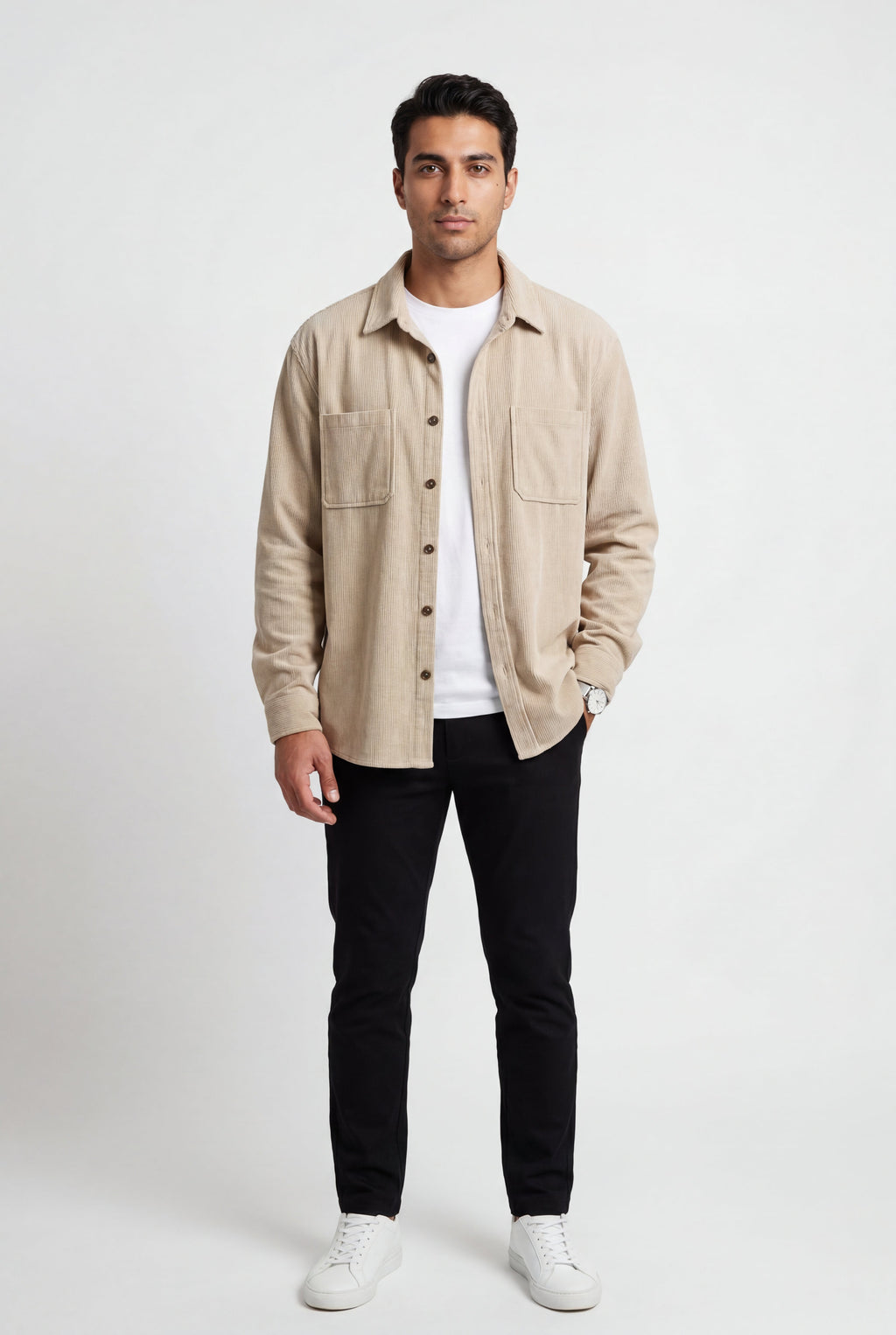 Liam | Double Chest Pocket Shirt Jacket