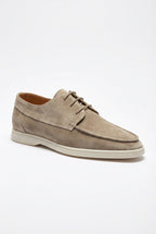 Liam | Lace-up Moc Toe Loafers with Contrasting Sole