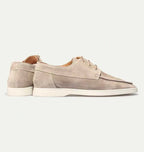 Liam | Lace-up Moc Toe Loafers with Contrasting Sole