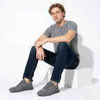 Liam | Minimalist Slip-On Lace-Up Sneakers with Cushioned Sole