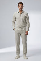 Liam | Relaxed Button-down Shirt and Drawstring Trouser Set