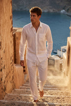 Liam | Relaxed Button-down Shirt and Drawstring Trouser Set