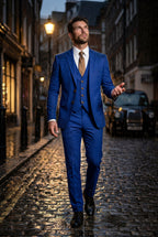 Gio | Slim-fit Three-piece Wedding Suit with Notch Lapel Blazer