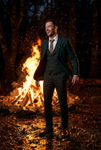 Gio | Slim-fit Three-piece Wedding Suit with Notch Lapel Blazer