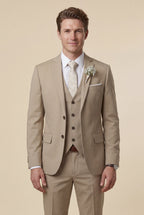 Liam | Slim Fit Three Piece Wedding Suit with Vest