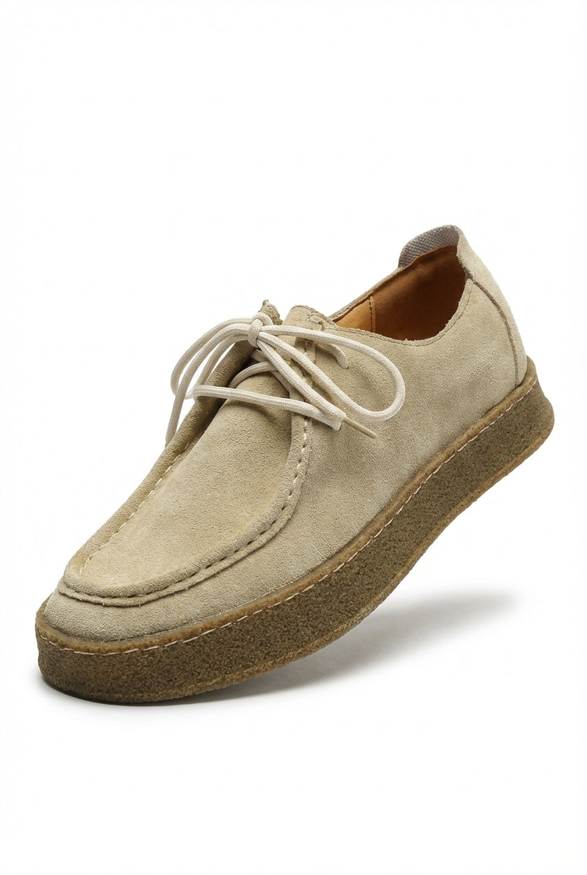 Gio | Structured Moc Toe Lace-up Casual Shoes