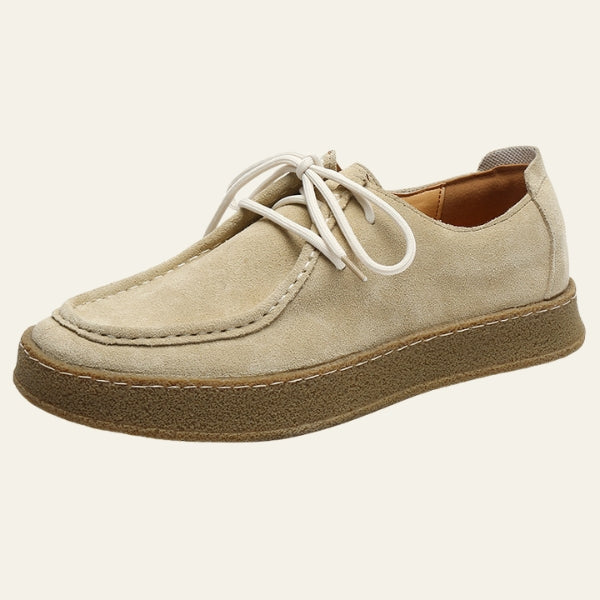 Gio | Structured Moc Toe Lace-up Casual Shoes