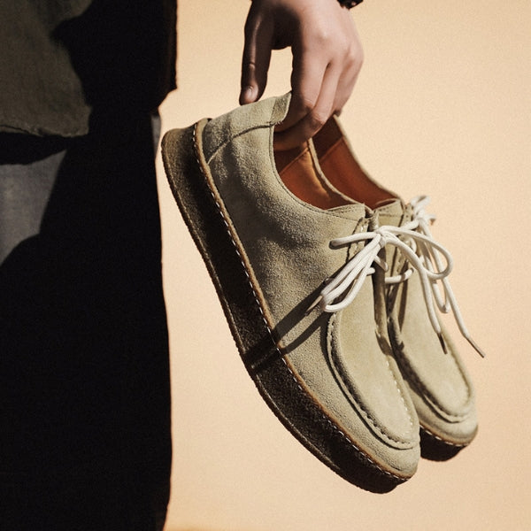 Gio | Structured Moc Toe Lace-up Casual Shoes