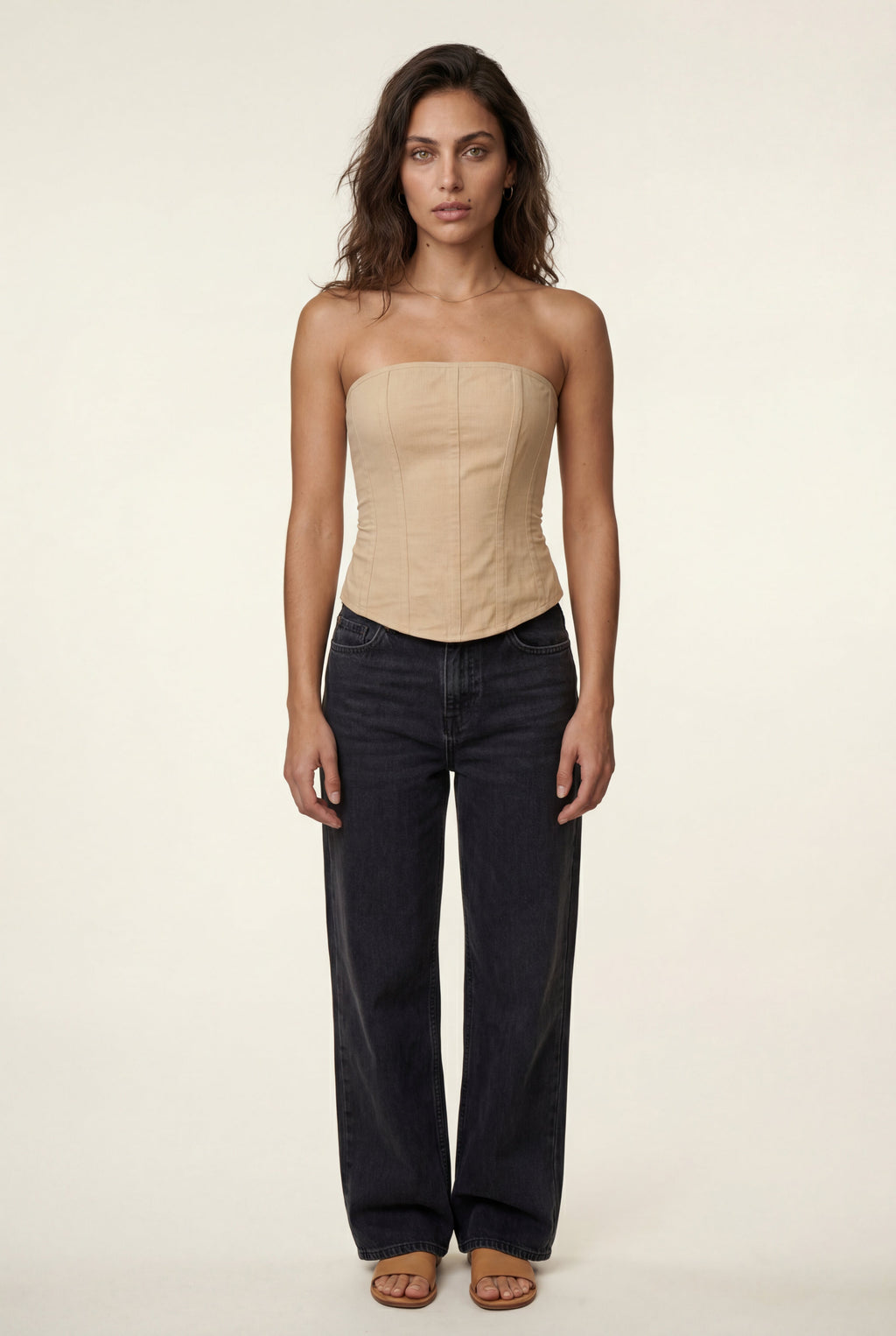 Lisa | Structured Strapless Boned Corset Top
