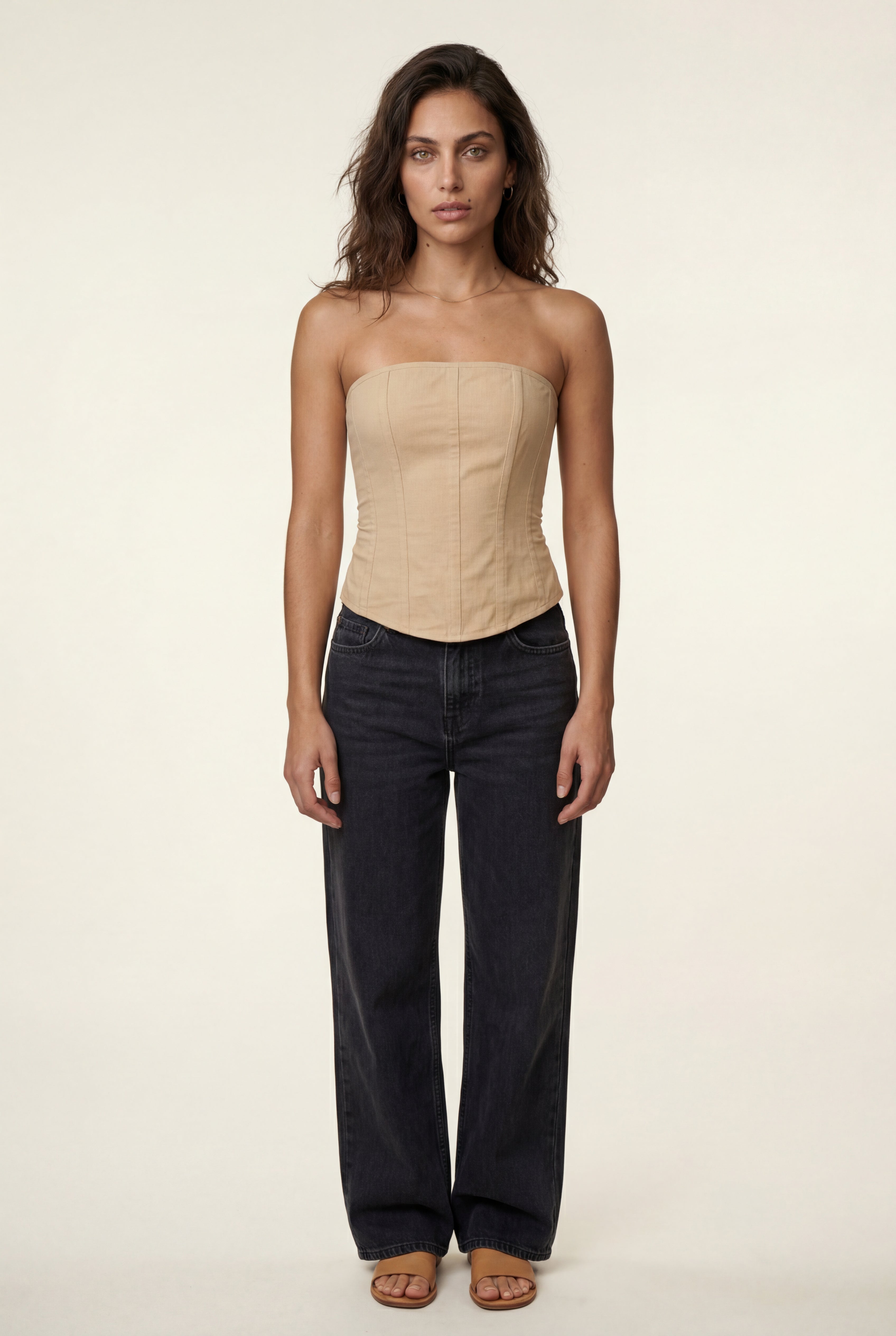 Lisa | Structured Strapless Boned Corset Top