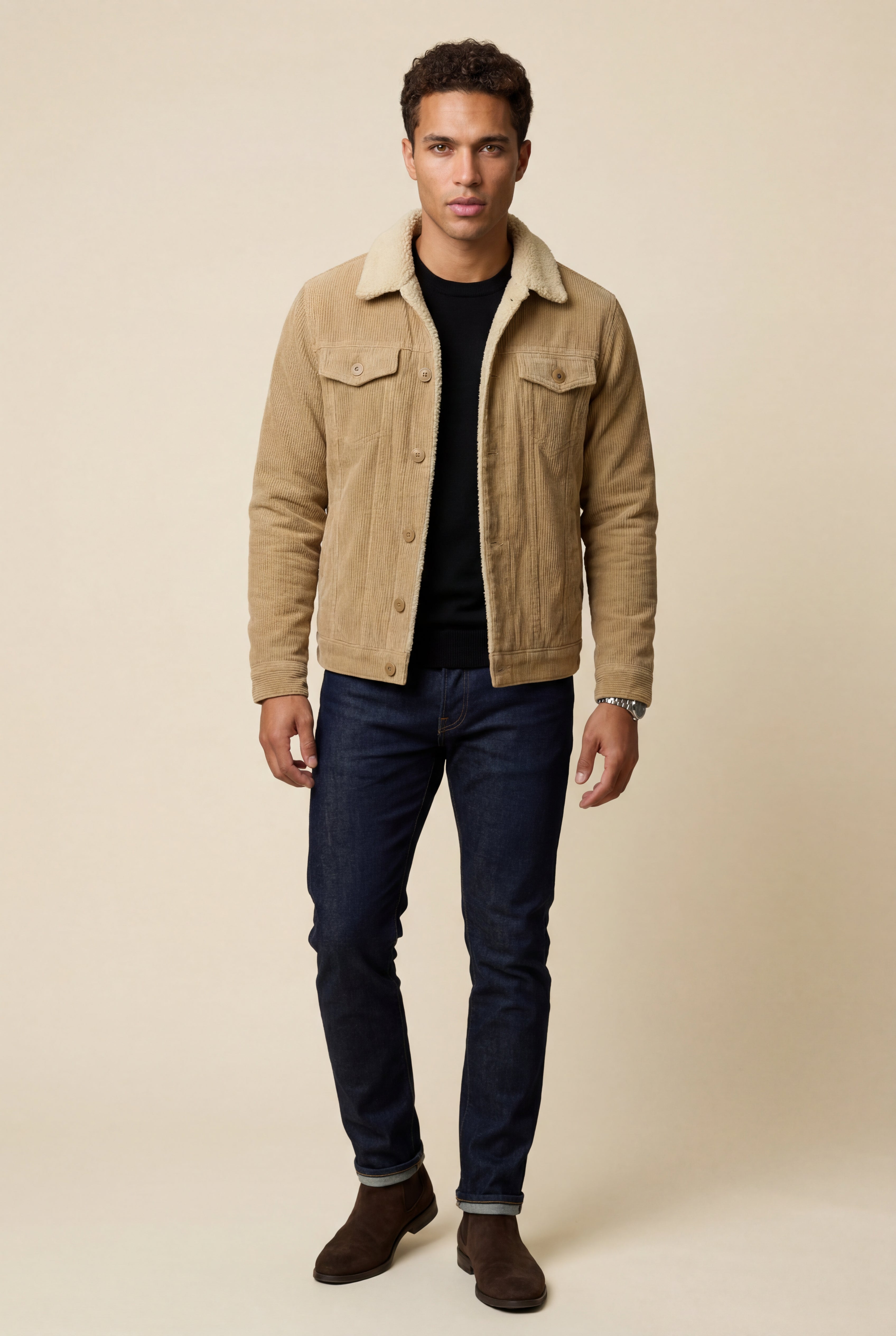 Liam | Structured Trucker Jacket with Collar
