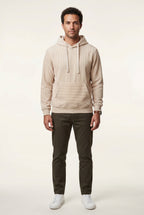 Liam | Texture Hooded Pullover Jacket with Kangaroo Pocket