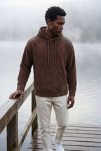 Liam | Texture Hooded Pullover Jacket with Kangaroo Pocket