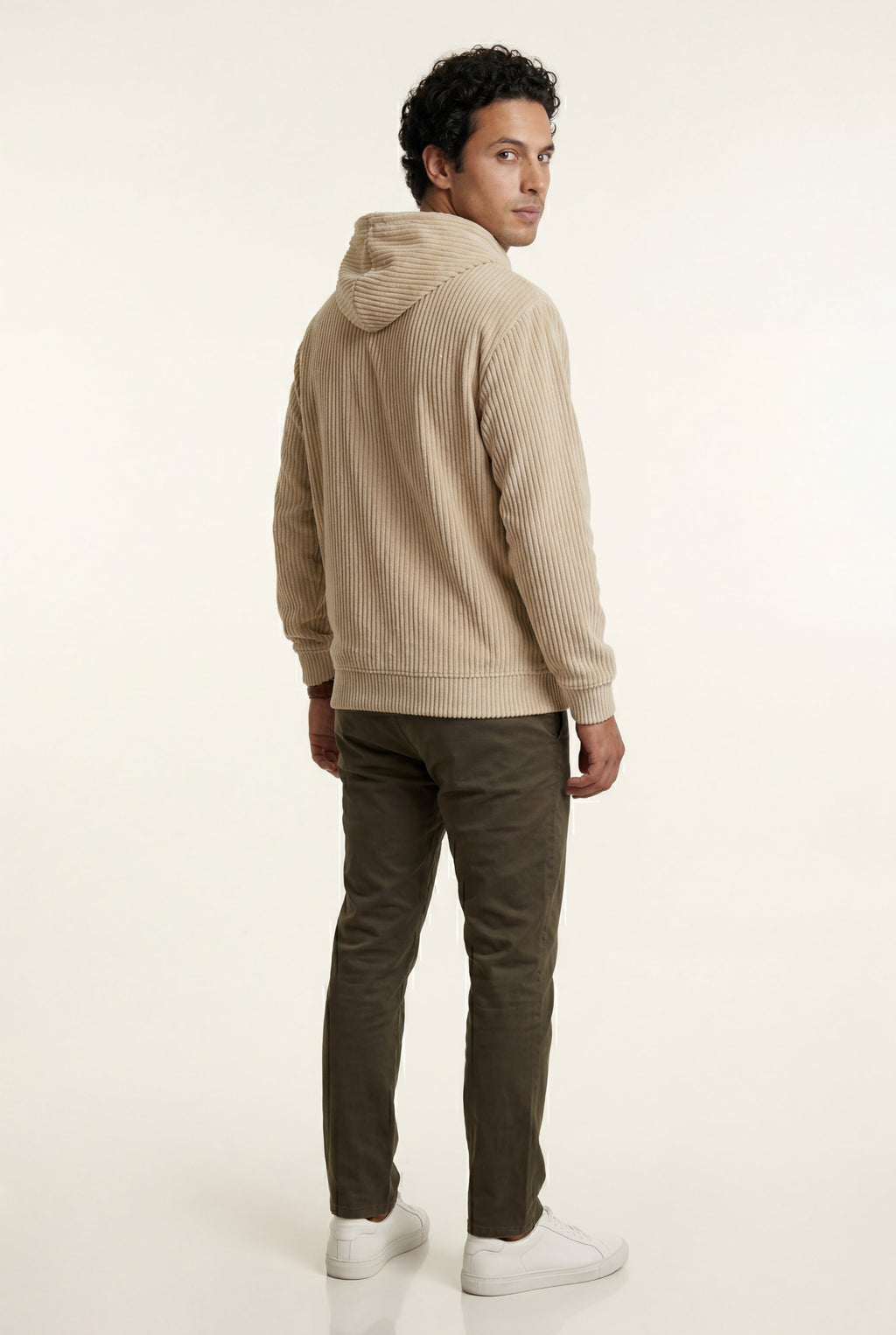 Liam | Texture Hooded Pullover Jacket with Kangaroo Pocket