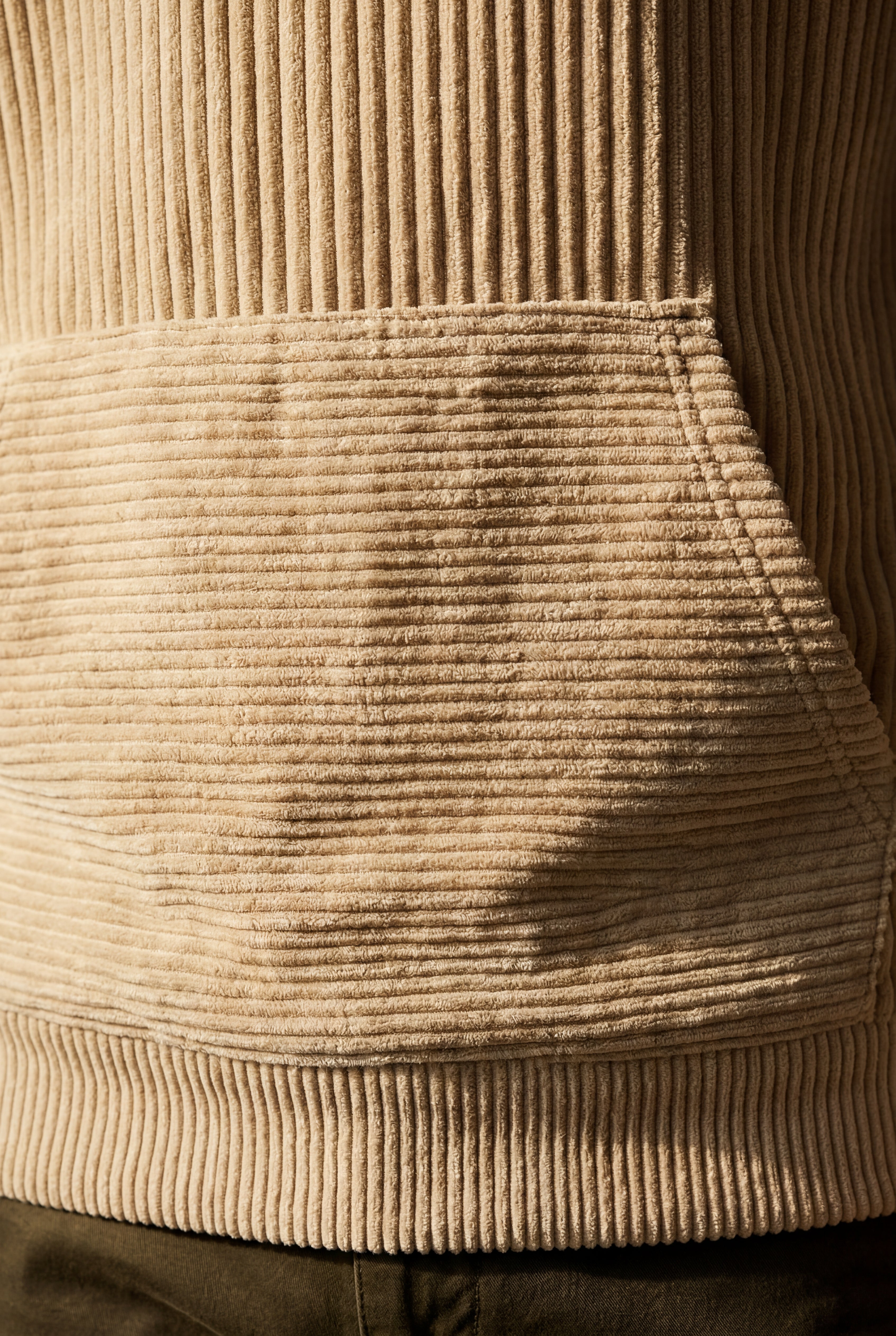 Liam | Texture Hooded Pullover Jacket with Kangaroo Pocket