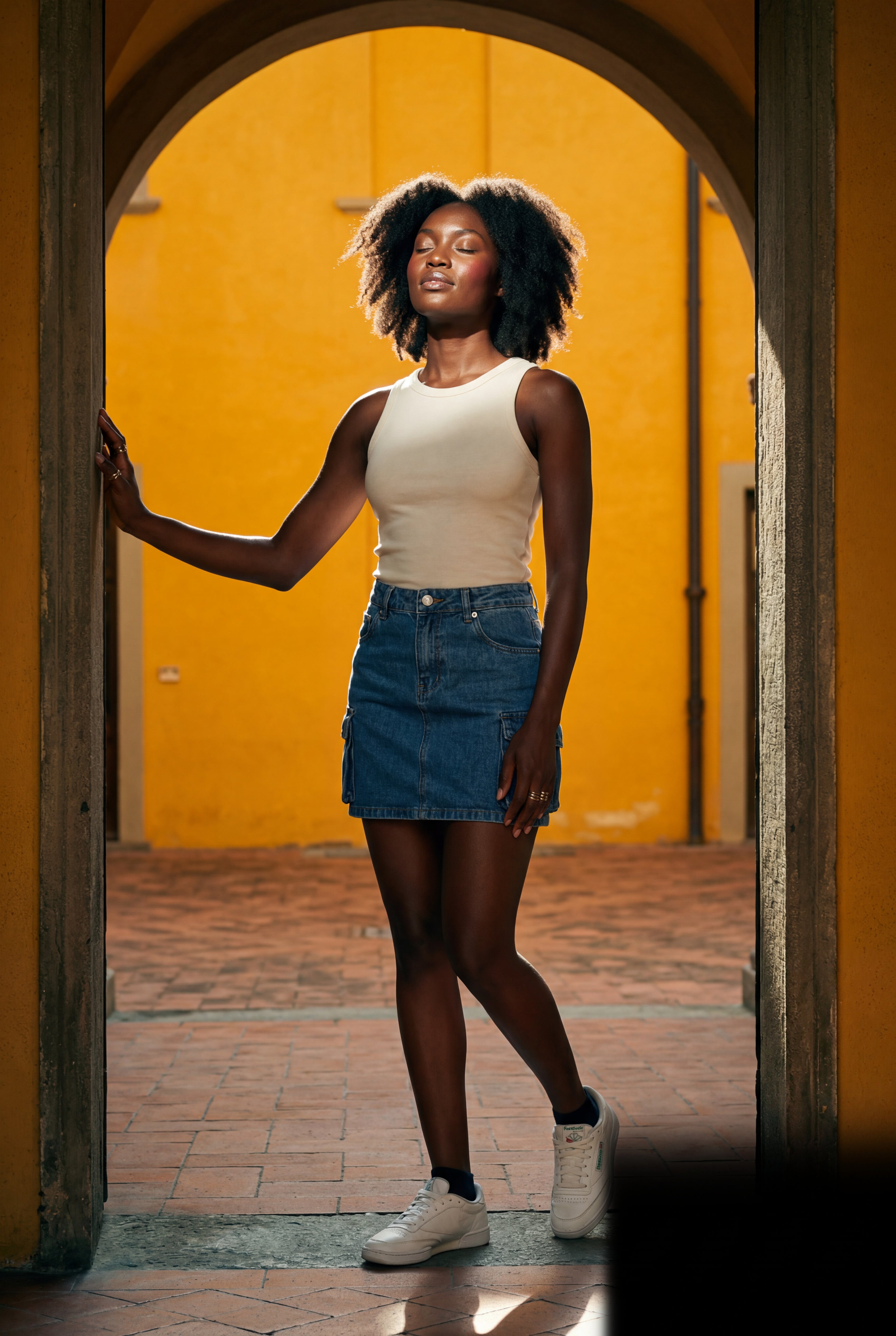 Alyssa | Cargo Pocket A-Line Mini Skirt with Flap Details For Women