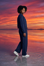 Lucy | Zip-up Bomber Jacket Wide-leg Tracksuit Set