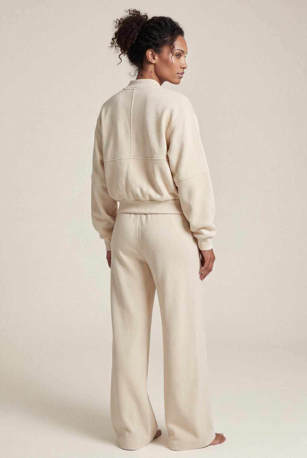Lucy | Zip-up Bomber Jacket Wide-leg Tracksuit Set