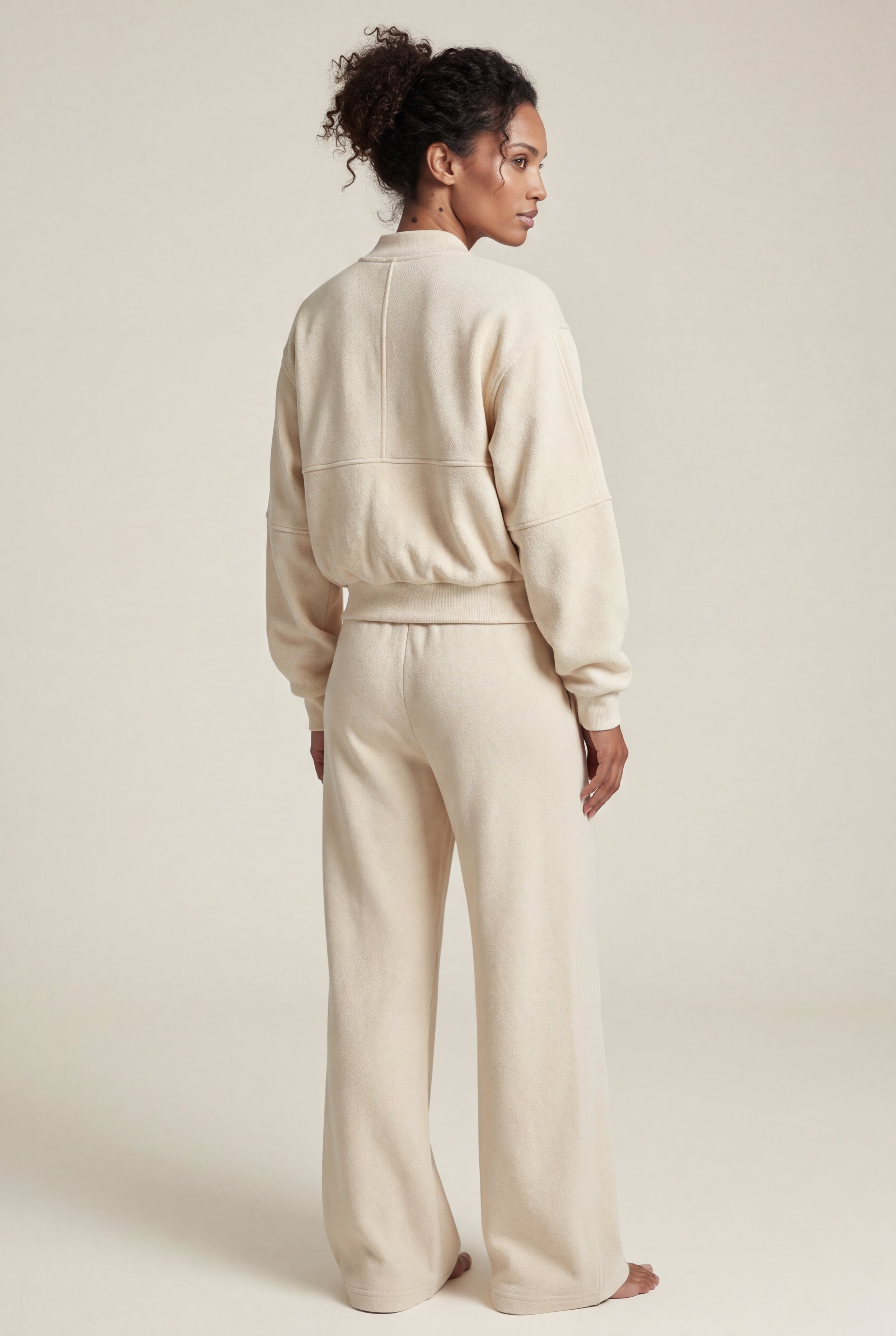 Lucy | Zip-up Bomber Jacket Wide-leg Tracksuit Set