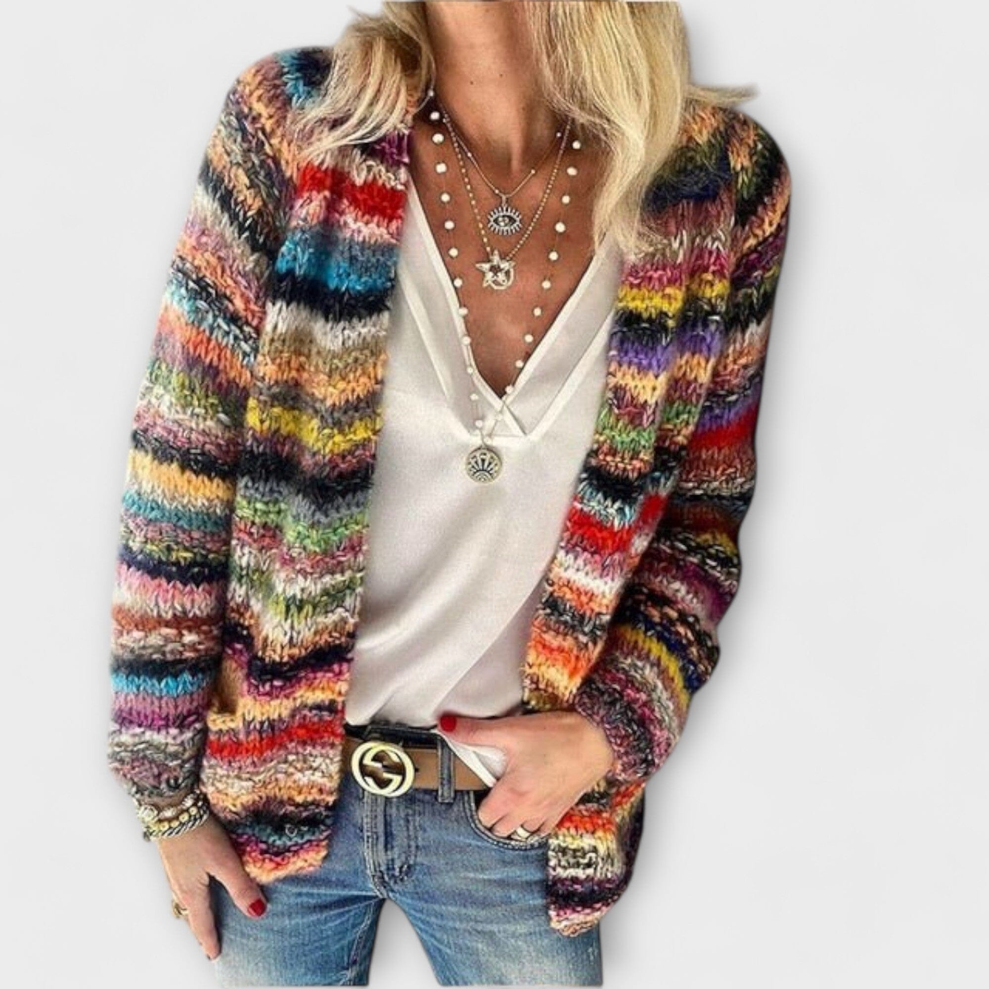 Brigitte - Vibrant and Cozy Knit Cardigan