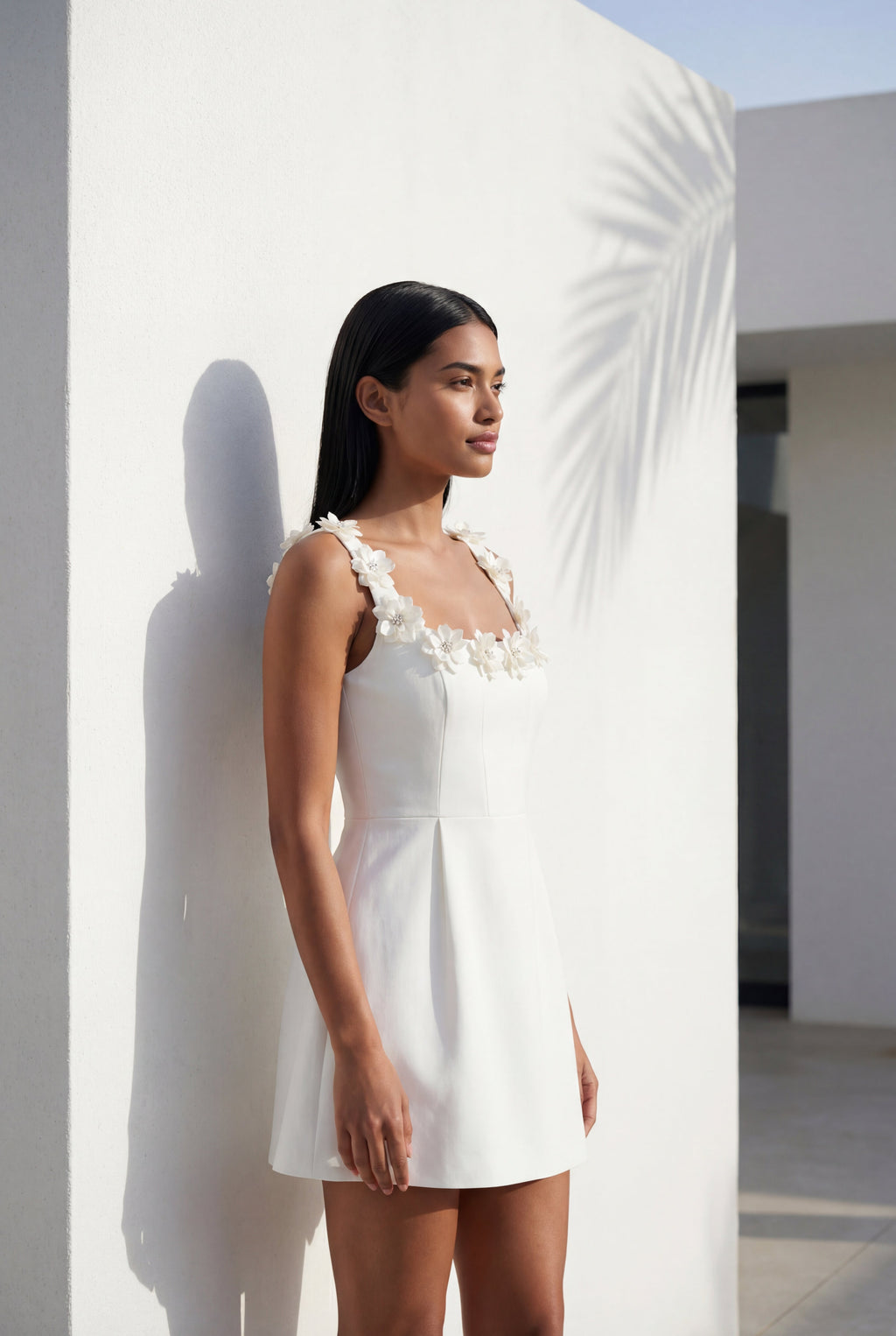Elcevi | A-line Mini Dress with Scoop Neckline For Women