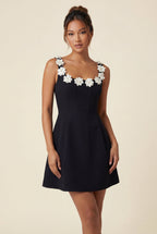 Elcevi | A-line Mini Dress with Scoop Neckline For Women