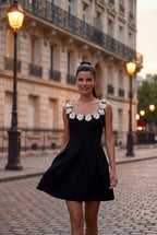 Elcevi | A-line Mini Dress with Scoop Neckline For Women