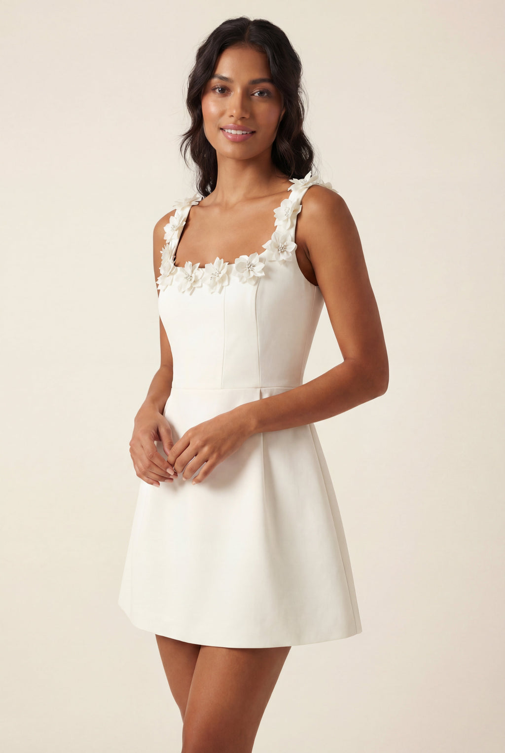 Elcevi | A-line Mini Dress with Scoop Neckline For Women