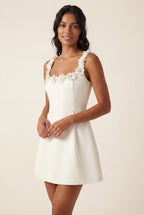 Elcevi | A-line Mini Dress with Scoop Neckline For Women