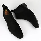 Kian | Almond Toe Chelsea Boots with Low Stacked Heel
