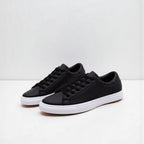 Liam | Black Minimalist Low-top Lace-up Sneakers