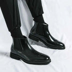 Liam | Brogue Detailing Chelsea Slip-on Boots