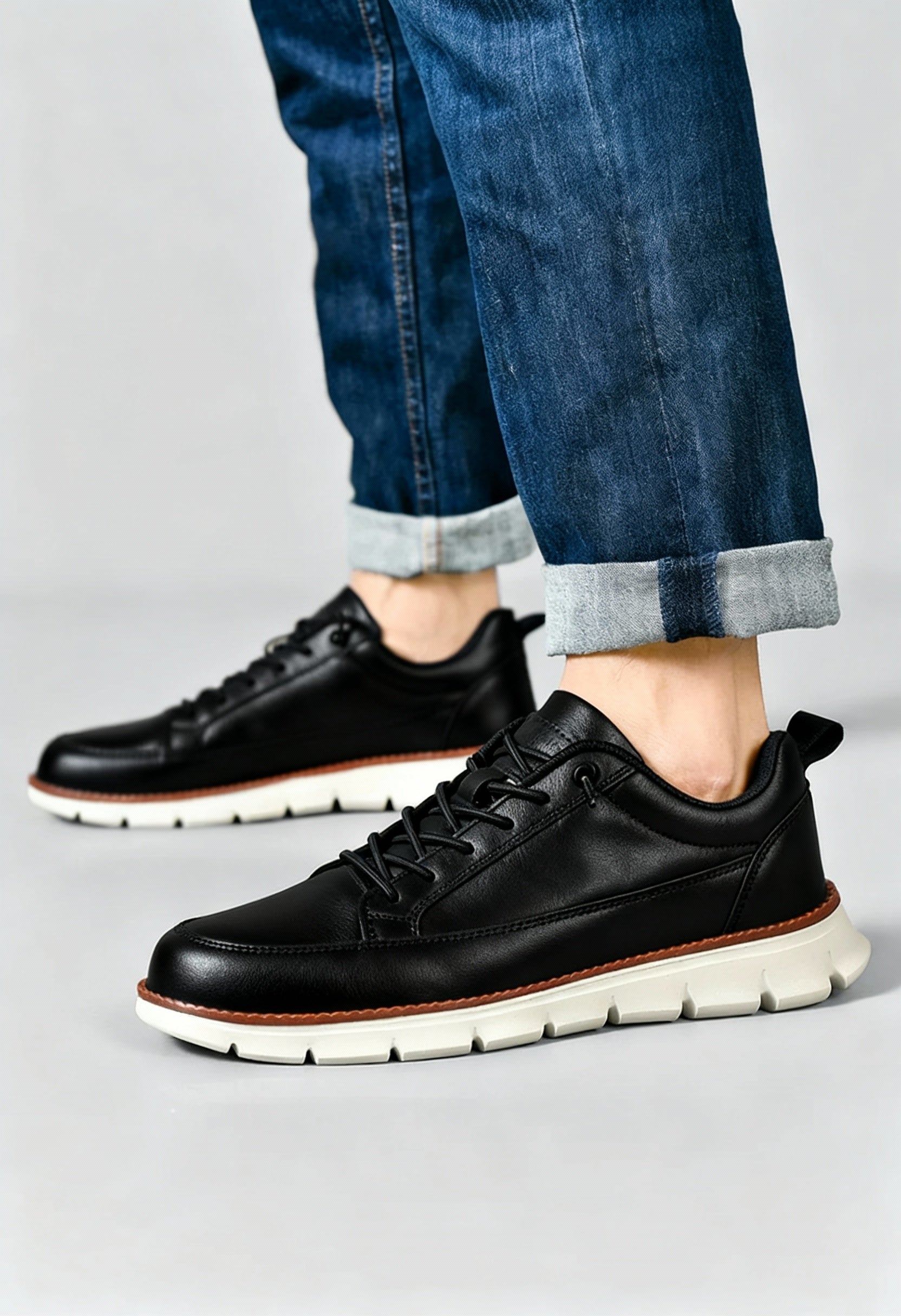 Liam | Chunky Sole Lace-up Casual Sneakers