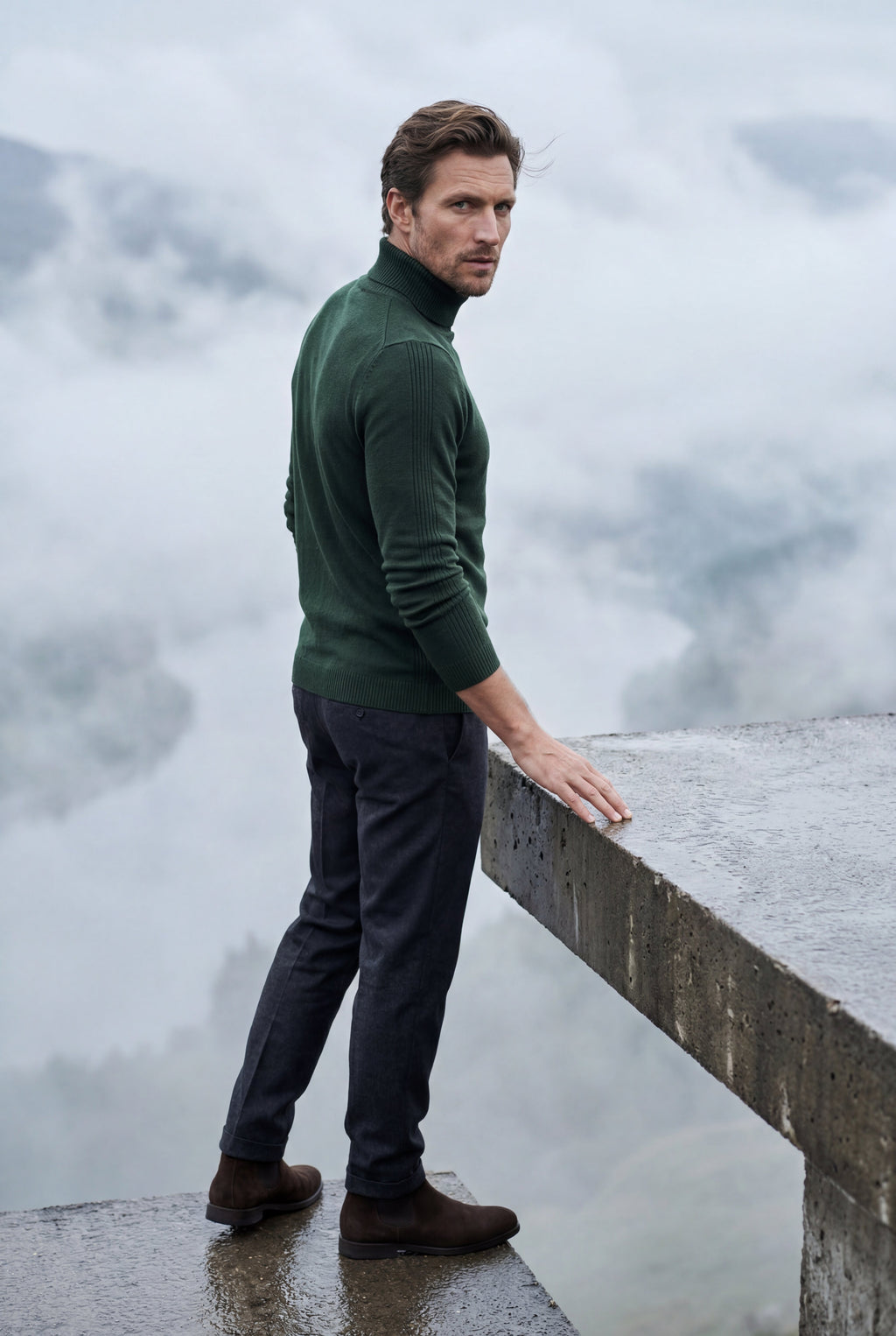 Gio | Classic Slim Fit Turtleneck Sweater