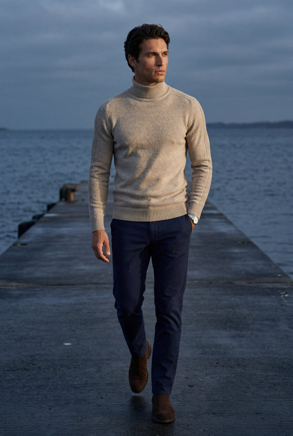 Gio | Classic Slim Fit Turtleneck Sweater