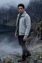 Liam | Collar Bomber Jacket with Ribbed Sleeves