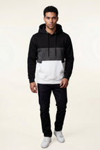 Liam | Color Block Pullover Hoodie with Kangaroo Pocket