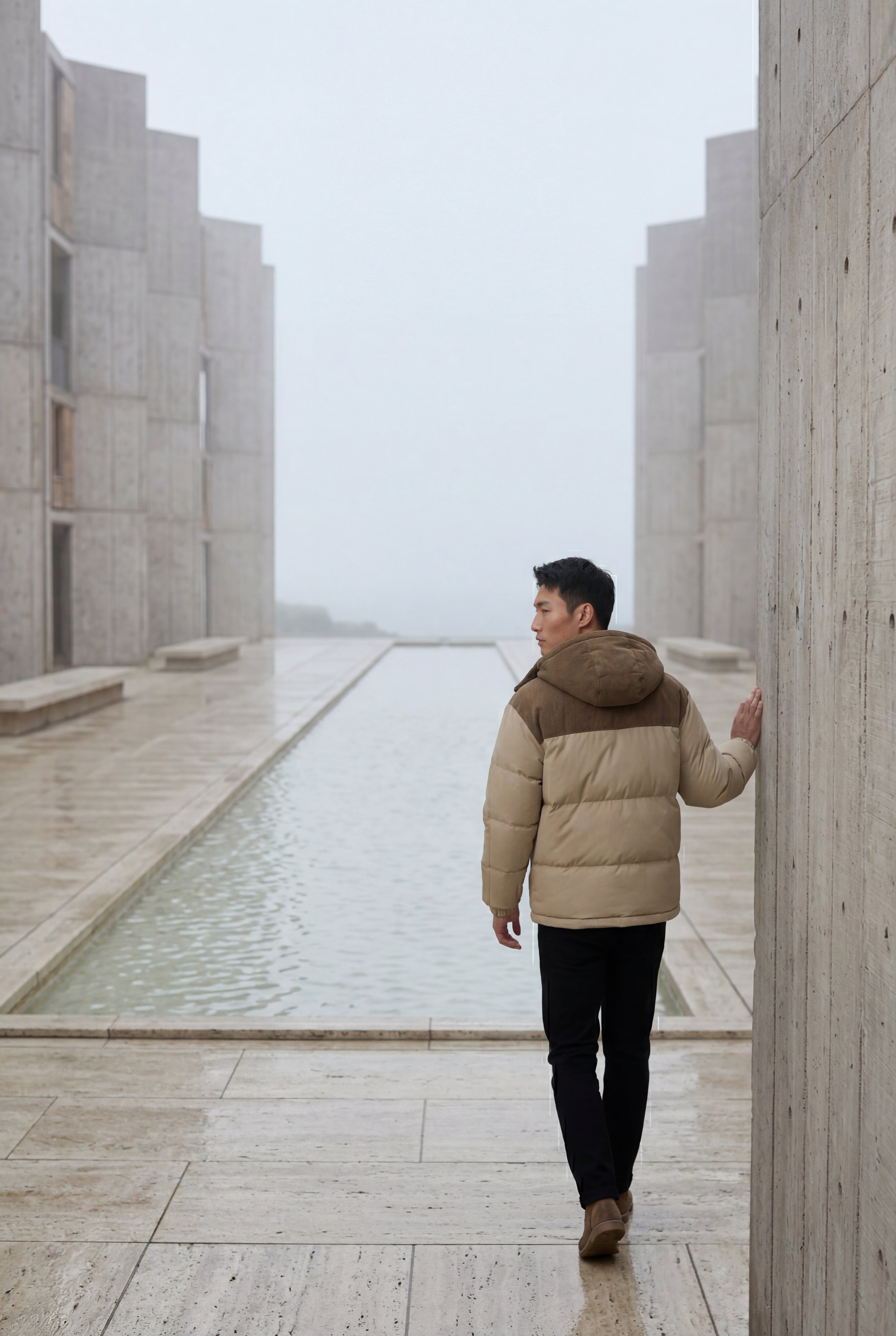 Liam | Colorblock Panel Hooded Puffer Jacket