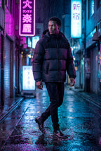 Liam | Colorblock Panel Hooded Puffer Jacket