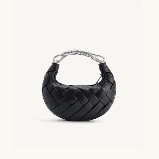 Lieke | Crescent Crossbody Bag with Gold Twisted Handle