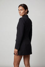 Elcevi | Double-breasted Classic Fit Blazer with Notched Lapel For Women
