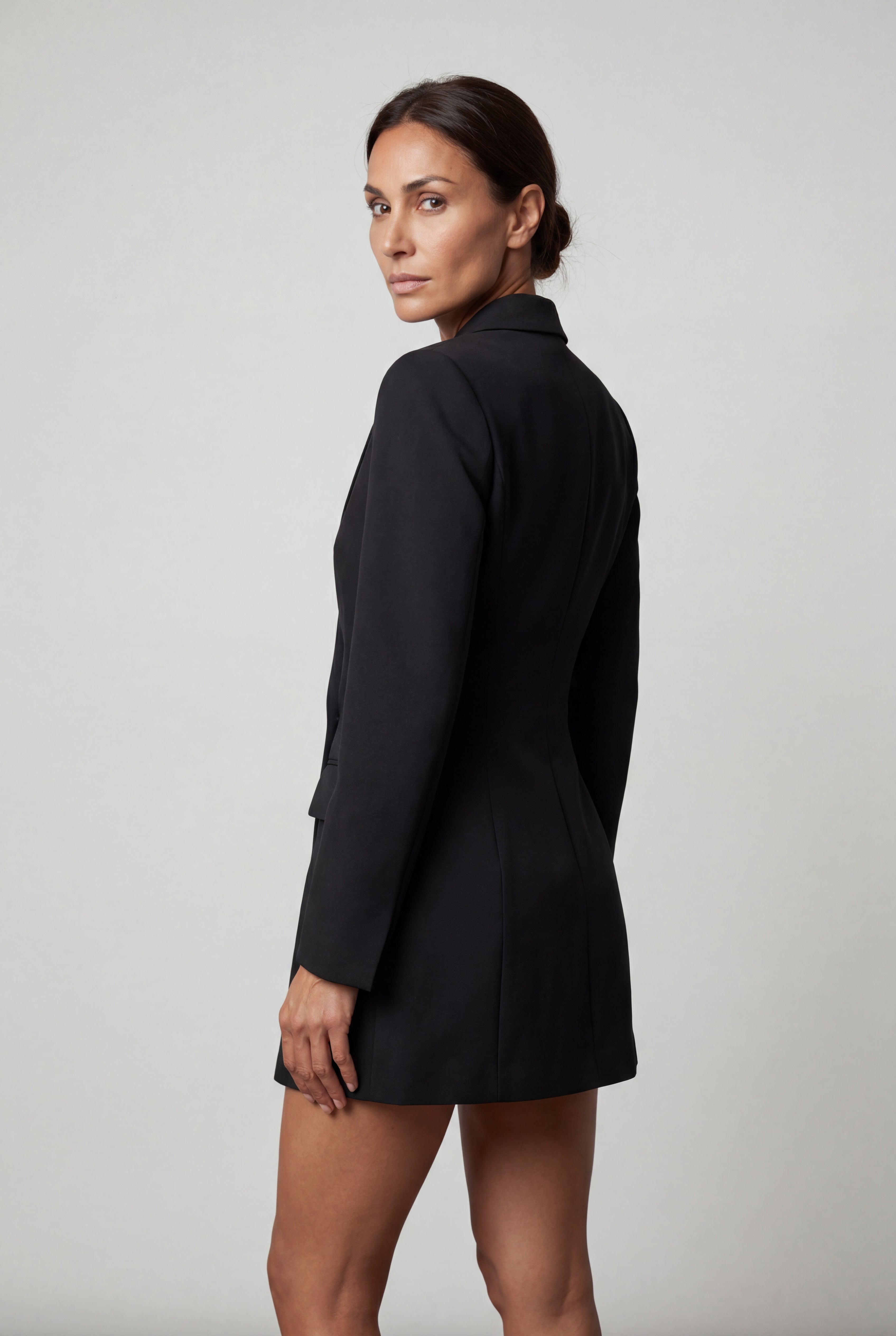 Elcevi | Double-breasted Classic Fit Blazer with Notched Lapel For Women