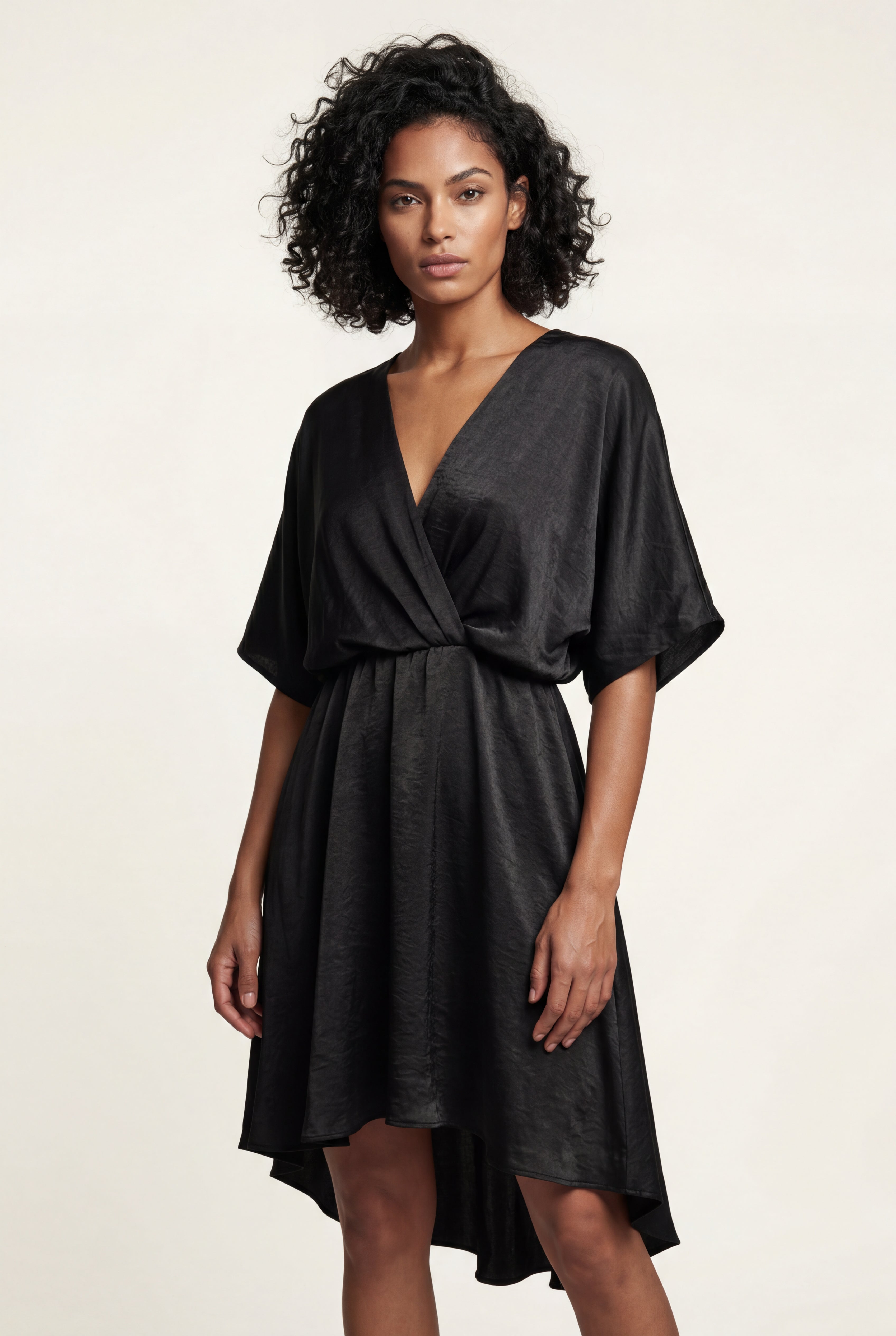 Alyssa | Flutter Sleeve Ruffle Hem Mini Dress For Women