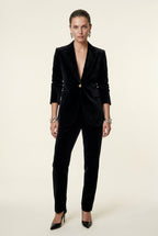 Lia | Gold Button Tailored Single-breasted Blazer