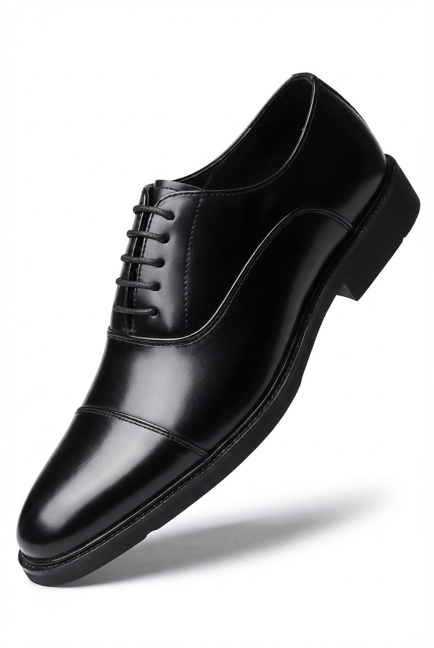 Liam | High-gloss Cap Toe Oxford Dress Shoes