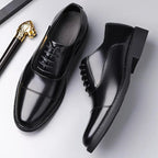 Liam | High-gloss Cap Toe Oxford Dress Shoes
