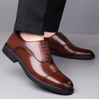 Liam | High-gloss Cap Toe Oxford Dress Shoes