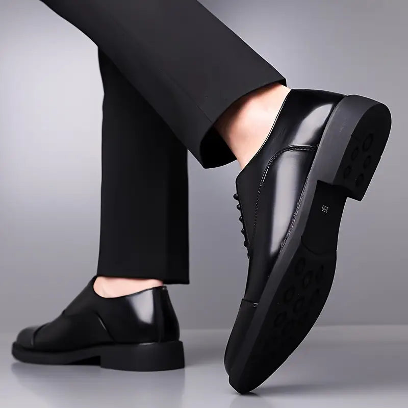 Liam | High-gloss Cap Toe Oxford Dress Shoes