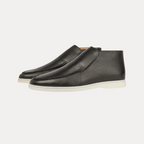 Liam | High-top Slip-on Loafers with Contrast White Sole