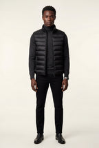 Lightweight High Collar Padded Vest with Slim Silhouette | Liam